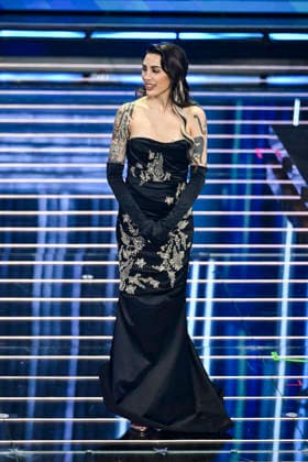 76th Italian Song Festival of Sanremo 1st Evening part 2 Teatro Ariston - Sanremo, Italy Cleo BAMBOLE DI PEZZA 76th Italian Song Festival of Sanremo 1st Evening part 2 Teatro Ariston - Sanremo, Italy 24th February 2026 SGPItalia id 134399_019 Not Exclusive  Copyright: xAlfonsoxCatalano SGPx