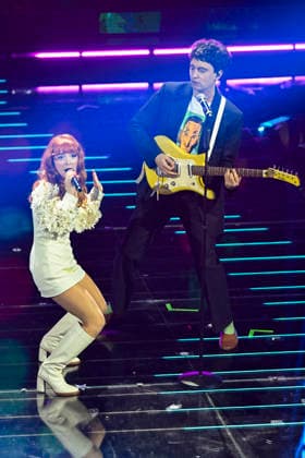 76th Italian Song Festival of Sanremo 1st Evening part 2 Teatro Ariston - Sanremo, Italy MARIA ANTONIETTA Letizia Cesarini;COLOMBRE Giovanni Imparato 76th Italian Song Festival of Sanremo 1st Evening part 2 Teatro Ariston - Sanremo, Italy 24th February 2026 SGPItalia id 134399_019 Not Exclusive  Copyright: xAlfonsoxCatalano SGPx