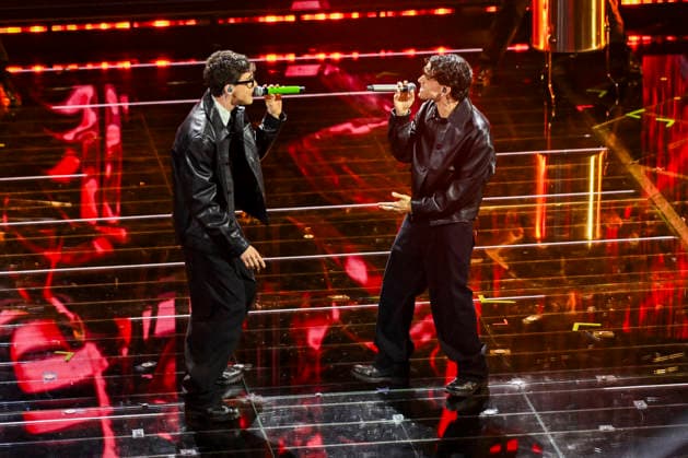 76th Italian Song Festival of Sanremo 1st Evening part 2 Teatro Ariston - Sanremo, Italy LDA Luca D Alessio;AKA7EVEN Luca Marzano 76th Italian Song Festival of Sanremo 1st Evening part 2 Teatro Ariston - Sanremo, Italy 24th February 2026 SGPItalia id 134399_019 Not Exclusive  Copyright: xAlfonsoxCatalano SGPx