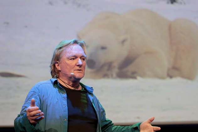Andreas Kieling mit seinem Programm Mein Leben mit den wilden Tieren im Theater am Tanzbrunnen. Köln, 24.02.2026