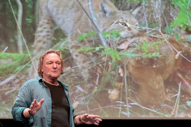 Andreas Kieling mit seinem Programm Mein Leben mit den wilden Tieren im Theater am Tanzbrunnen. Köln, 24.02.2026