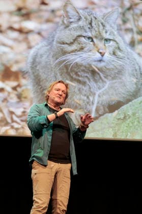 Andreas Kieling mit seinem Programm Mein Leben mit den wilden Tieren im Theater am Tanzbrunnen. Köln, 24.02.2026