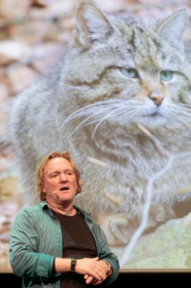 Andreas Kieling mit seinem Programm Mein Leben mit den wilden Tieren im Theater am Tanzbrunnen. Köln, 24.02.2026