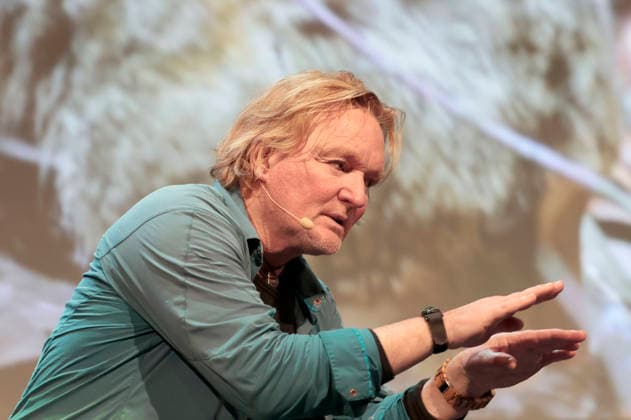 Andreas Kieling mit seinem Programm Mein Leben mit den wilden Tieren im Theater am Tanzbrunnen. Köln, 24.02.2026