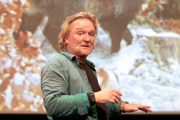 Andreas Kieling mit seinem Programm Mein Leben mit den wilden Tieren im Theater am Tanzbrunnen. Köln, 24.02.2026