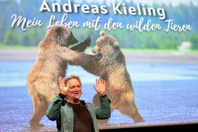 Andreas Kieling mit seinem Programm Mein Leben mit den wilden Tieren im Theater am Tanzbrunnen. Köln, 24.02.2026