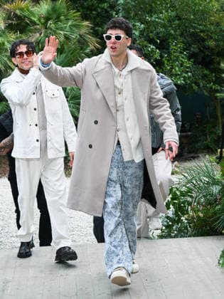 Sanremo, 76th Italian Song Festival - Day 2 - Arrivals at Villa Nobel - Pictured: Lda and Aka 7even  Copyright: xSimonexComix xipa-agency.netx xPoolxSanremox02x IPA_Agency_IPA72003015