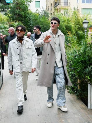 Sanremo, 76th Italian Song Festival - Day 2 - Arrivals at Villa Nobel - Pictured: Lda and Aka 7even  Copyright: xSimonexComix xipa-agency.netx xPoolxSanremox02x IPA_Agency_IPA72003016