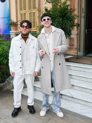 Sanremo, 76th Italian Song Festival - Day 2 - Arrivals at Villa Nobel - Pictured: Lda and Aka 7even  Copyright: xSimonexComix xipa-agency.netx xPoolxSanremox02x IPA_Agency_IPA72003021
