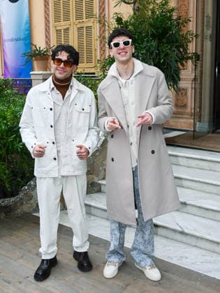 Sanremo, 76th Italian Song Festival - Day 2 - Arrivals at Villa Nobel - Pictured: Lda and Aka 7even  Copyright: xSimonexComix xipa-agency.netx xPoolxSanremox02x IPA_Agency_IPA72003022