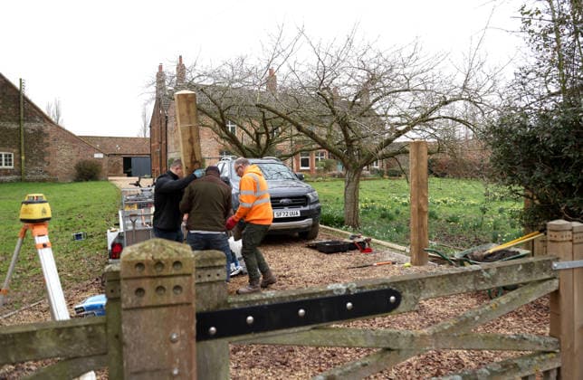 Work continues to install fencing around Marsh Farm. Marsh Farm is just along the road from Wood Farm on the Sandringham Estate where Andrew Mountbatten-Windsor is staying. Mountbatten-Windsor was arrested last week, and taken to Aylsham police station before being released under investigation, and returning to Wood Farm. Andrew Mountbatten-Windsor, formerly Prince Andrew The Duke of York, has previously denied any wrongdoing in relation to sex offender Jeffrey Epstein. Andrew Mountbatten-Windsor, Sandringham, Norfolk, on 25th February, 2026 