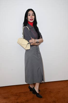 Milan, Milan Women s Fashion Week Fall Winter 2026 27 - Women s Fashion, Fall Winter 2026 27 - Jil Sander fashion show - Front Row in the photo: Heart Evangelista  Copyright: xSimonaxChiocciax xipa-agency.netx xFotosickix IPA_Agency_IPA72007657