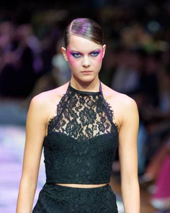 February 25, 2026, Melbourne, Victoria, Australia: A model wearing a design by Lazy Girl Lingerie walks at the Beyond Blak Runway show of the PayPal Melbourne Fashion Festival at the Royal Exhibition Building in Melbourne, Australia. Melbourne Australia  - ZUMAl303 20260225_aaf_l303_029 Copyright: xSydneyxLowx