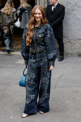 Antonio Marras - Guest arrival - Milan Fashion Week - Womenswear Fall Winter 2026 2027 MILAN, ITALY - FEBRUARY 25: Larsen Thomson is seen outside Antonio Marras show during the Milan Fashion Week - Womenswear Fall Winter 2026 2027 on February 25, 2026 in Milan, Italy. Photo by Marco Piovanotto Abacapress.com  Copyright: xPiovanottoxMarco ABACAx