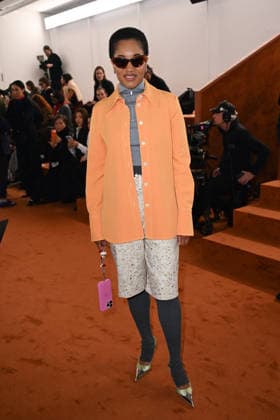 Milan, Milan Women s Fashion Week Fall Winter 2026 27 - Women s Fashion, Fall Winter 2026 27 - Jil Sander fashion show - Front Row in the photo: Tamu McPherson  Copyright: xSimonaxChiocciax xipa-agency.netx xFotosickix IPA_Agency_IPA72007708