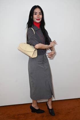 Milan, Milan Women s Fashion Week Fall Winter 2026 27 - Women s Fashion, Fall Winter 2026 27 - Jil Sander fashion show - Front Row in the photo: Heart Evangelista  Copyright: xSimonaxChiocciax xipa-agency.netx xFotosickix IPA_Agency_IPA72007664