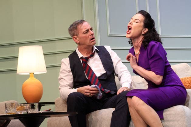 Jan Sosniok und Marisa Burger bei der Probe zum Theaterstueck Kleine Verbrechen unter Liebenden am 25.02.2026 in der Komoedie Winterhuder Faehrhaus in Hamburg Kleine Verbrechen unter Liebenden zwischen Jan Sosniok & Marisa Burger im Theater in Hamburg