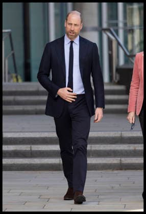 . 25 02 2026. London, United Kingdom. Prince William leaving the Francis Crick Institute in London.  xStephenxLockx xi-Imagesx IIM-26593-0010