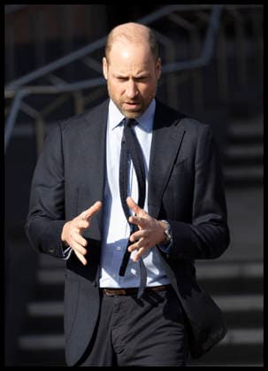 . 25 02 2026. London, United Kingdom. Prince William leaving the Francis Crick Institute in London.  xStephenxLockx xi-Imagesx IIM-26593-0014