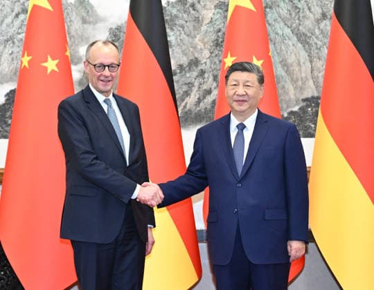 News Themen der Woche KW09 (260225) -- BEIJING, Feb. 25, 2026 -- Chinese President Xi Jinping meets with German Chancellor Friedrich Merz, who is on an official visit to China, at the Diaoyutai State Guesthouse in Beijing, capital of China, Feb. 25, 2026. ) CHINA-BEIJING-XI JINPING-GERMAN CHANCELLOR-MEETING (CN) LixXiang 