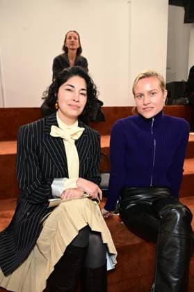 Milano Fashion Week - Women F W 26-27 Jim Sander Men and Women Fashion Show Front Row Milan, Italy Caroline Issa;Olympia Scarry Milano Fashion Week - Women F W 26-27 Jim Sander Men and Women Fashion Show Front Row Milan, Italy 25th February 2026 SGPItalia id 134523_002 * Not Exclusive  Copyright: xMAXxMONTINGELLI SGPx