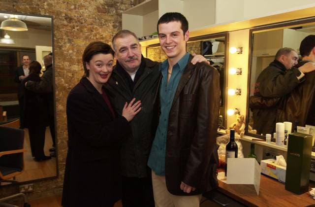 DUBLIN CAROL PLY LDN Feb. 23, 2000 - London, Great Britain - DAVE BENETT_ALPHA M039668 22.02.2000 LONDON.ANDREW SCOTT,BRIAN COX & BRONAGH GALLAGHER.-FIRST NIGHT BACK AT THE ROYAL COURT THEATRE SITE,OPENS WITH Ã’DUBLIN CAROLO.AT THE ROYAL COURT THEATRE, LONDON Copyright: xDavexBenettx