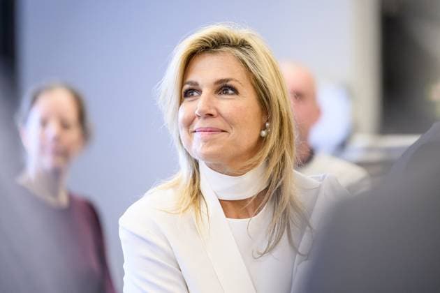 Queen Maxima Working Visit In Rotterdam Queen Maxima honorary chair of the Financially Healthy Netherlands Foundation visiting the Irene Neighborhood House in the Bloemhof district of Rotterdam, Netherlands on February 25, 2026. Photo by Patrick van Emst Bruno Press ABACAPRESS.COM Rotterdam Netherlands  Copyright: xBrunoxPress ABACAx