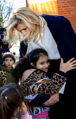 25-02-2026 Rotterdam Queen Maxima, honorary chair of the Financially Healthy Netherlands Foundation (SFGN), visited the Irene Community Center in Bloemhof, Rotterdam Feijenoord. Â  Copyright: xPPEx