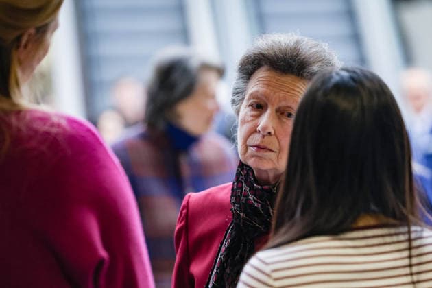 February 25, 2026, Glasgow, Scotland, United Kingdom: ANNE, PRINCESS ROYAL of GREAT BRITAIN visits the Ocean Sciences Meeting in Glasgow, Scotland. The meeting draws around 6,000 attendees and this year marked the first time it was held outside the United States. The Princess is Royal Patron of WISE, the Association for Science Education, and the London International Youth Science Forum. Glasgow United Kingdom - ZUMAo116 20260225_znp_o116_010 Copyright: xBiancaxOterox