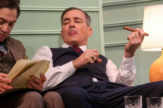 abb Florian Leander Lichti Jan Sosniok Darsteller Schauspieler bei der Fotoprobe Szene zum Theaterstueck Kleine Verbrechen unter Liebenden auf der Buehne der Komoedie Winterhuder Faehrhaus am Mittwoch 25,02.2026 in Hamburg Hamburg Deutschland