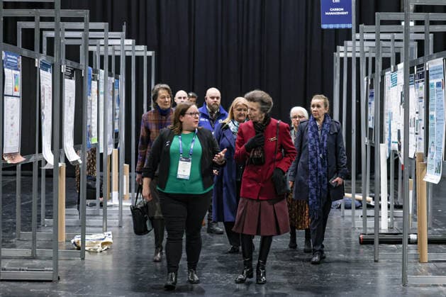 February 25, 2026, Glasgow, Scotland, United Kingdom: ANNE, PRINCESS ROYAL of GREAT BRITAIN visits the Ocean Sciences Meeting in Glasgow, Scotland. The meeting draws around 6,000 attendees and this year marked the first time it was held outside the United States. The Princess is Royal Patron of WISE, the Association for Science Education, and the London International Youth Science Forum. Glasgow United Kingdom - ZUMAo116 20260225_znp_o116_022 Copyright: xBiancaxOterox