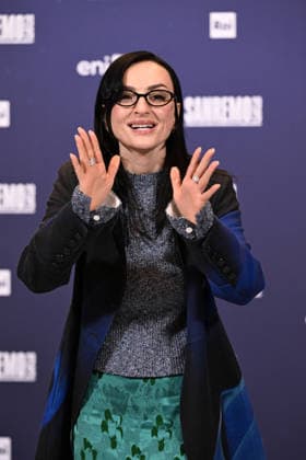 76th Italian Song Festival, Photocall 76th Italian Song Festival.Photocall. Pictured is Arisa. Sanremo, Italy 25 feb 2026, Credit:Maria Laura Antonelli Avalon Italy, Sanremo  Copyright: xMariaxLauraxAntonellix xAvalonx 1078188001