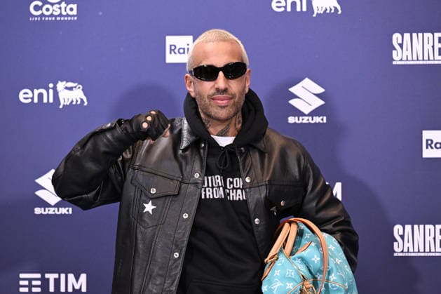 76th Italian Song Festival, Photocall 76th Italian Song Festival.Photocall. Pictured is Luche. Sanremo, Italy 25 feb 2026, Credit:Maria Laura Antonelli Avalon Italy, Sanremo  Copyright: xMariaxLauraxAntonellix xAvalonx 1078193476