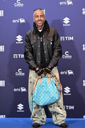 76th Italian Song Festival, Photocall 76th Italian Song Festival.Photocall. Pictured is Luche. Sanremo, Italy 25 feb 2026, Credit:Maria Laura Antonelli Avalon Italy, Sanremo  Copyright: xMariaxLauraxAntonellix xAvalonx 1078193579