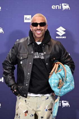 76th Italian Song Festival, Photocall 76th Italian Song Festival.Photocall. Pictured is Luche. Sanremo, Italy 25 feb 2026, Credit:Maria Laura Antonelli Avalon Italy, Sanremo  Copyright: xMariaxLauraxAntonellix xAvalonx 1078193589