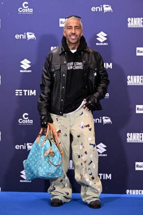 76th Italian Song Festival, Photocall 76th Italian Song Festival.Photocall. Pictured is Luche. Sanremo, Italy 25 feb 2026, Credit:Maria Laura Antonelli Avalon Italy, Sanremo  Copyright: xMariaxLauraxAntonellix xAvalonx 1078193632