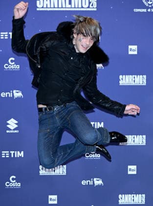 Sanremo, 76th Italian Song Festival - Chiello photocall - in the photo: Chiello, Rocco Modello  Copyright: xTerenghi PoolxSanremo02x xipa-agency.netx xPoolxSanremox02x IPA_Agency_IPA72016893