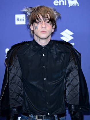 Sanremo, 76th Italian Song Festival - Chiello photocall - in the photo: Chiello, Rocco Modello  Copyright: xTerenghi PoolxSanremo02x xipa-agency.netx xPoolxSanremox02x IPA_Agency_IPA72016916