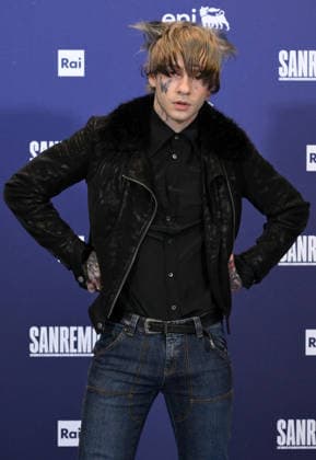 February 25, 2026, Sanremo, ITALY: Italian singer Chiello poses during a photocall at the 76th Sanremo Italian Song Festival, in Sanremo, Italy, 25 February 2026. The festival runs from 24 to 28 February 2026. ANSA ETTORE FERRARI Sanremo ITALY  - ZUMAa110 20260225_zaf_a110_086 Copyright: xEttorexFerrarix