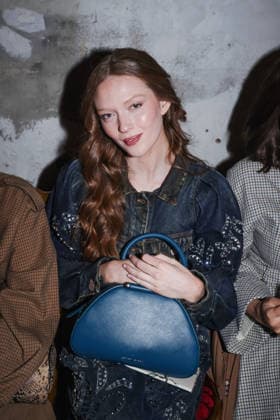 Milan, Milan Fashion Week Womenswear Fall Winter 2026 2027 - Women s Fashion, Fall Winter 2026 2027 - Antonio Marras Show - Front Row Guests. Pictured: Larsen Thompson (American actress)  Copyright: xAlessandroxBremecx xipa-agency.netx xx IPA_Agency_IPA72018495