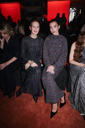 Milan, Milan Fashion Week Womenswear Fall Winter 2026 2027 - Women s Fashion, Fall Winter 2026 2027 - Missoni Fashion Show - Front row guests. Pictured: Kelly Rutherford (American actress), Amy Jackson (British actress and model)  Copyright: xAlessandroxBremecx xipa-agency.netx xx IPA_Agency_IPA72018846