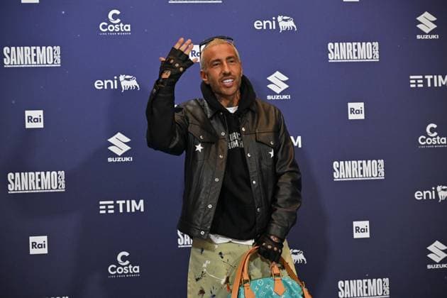 Foto IPP Felice De Martino Sanremo 25 02 2026 76° Festival della canzone italiana Nella foto: Luche pseudonimo di Luca Imprudente Italy Photo Press World Copyright