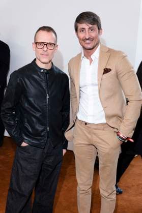Milano Fashion Week - Women F W 26-27 Jil Sander Men and Women Fashion Show Front Row Milan, Italy Andrea Rigogliosi;Matteo Franceschini Milano Fashion Week - Women F W 26-27 Jil Sander Men and Women Fashion Show Front Row Milan, Italy 25th February 2026 SGPItalia id 134523_002 * Not Exclusive  Copyright: xx