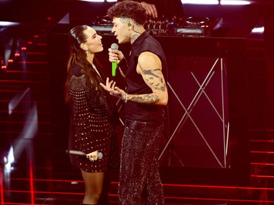 Sanremo, 76th Italian Song Festival. Second Night. Pictured: Blind, El Ma, and Soniko.  Copyright: xMaurizioxD Avanzox xipa-agency.netx xPoolxSanremox02x IPA_Agency_IPA72023558