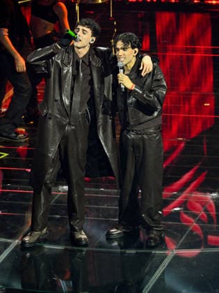 Sanremo, 76th Italian Song Festival. Second Night. Pictured: Lda & Aka 7even  Copyright: xMaurizioxD Avanzox xipa-agency.netx xPoolxSanremox02x IPA_Agency_IPA72025264