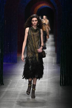 Milan, Milan Women s Fashion Week Fall Winter 2026 27 - Women s Fashion, Fall Winter 2026 27 - Etro fashion show - catwalk in the photo: model  Copyright: xSimonaxChiocciax xipa-agency.netx xFotosickix IPA_Agency_IPA72031911