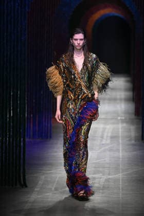 Milan, Milan Women s Fashion Week Fall Winter 2026 27 - Women s Fashion, Fall Winter 2026 27 - Etro fashion show - catwalk in the photo: model  Copyright: xSimonaxChiocciax xipa-agency.netx xFotosickix IPA_Agency_IPA72031929