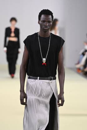 Milan, Milan Women s Fashion Week Fall Winter 2026 27 - Women s Fashion, Fall Winter 2026 27 - Vivetta fashion show - catwalk in the photo: model  Copyright: xSimonaxChiocciax xipa-agency.netx xFotosickix IPA_Agency_IPA72032712