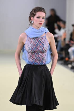 Milan, Milan Women s Fashion Week Fall Winter 2026 27 - Women s Fashion, Fall Winter 2026 27 - Vivetta fashion show - catwalk in the photo: model  Copyright: xSimonaxChiocciax xipa-agency.netx xFotosickix IPA_Agency_IPA72032777