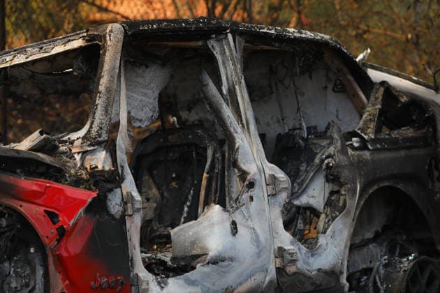 Life in Tapalpa after military operation that killed cartel leader El Mencho TAPALPA, MEXICO - FEBRUARY 25: A view of burned cars after a military operation that killed cartel leader Nemesio Oseguera, El Mencho , in Tapalpa, Mexico. on February 25, 2026. Stringer Anadolu Tapalpa Mexico. Editorial use only. Please get in touch for any other usage.  Copyright: x2026xAnadoluxStringerx